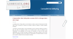 Desktop Screenshot of lobbyiste.org