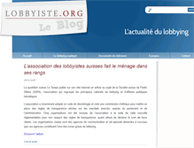 Tablet Screenshot of lobbyiste.org